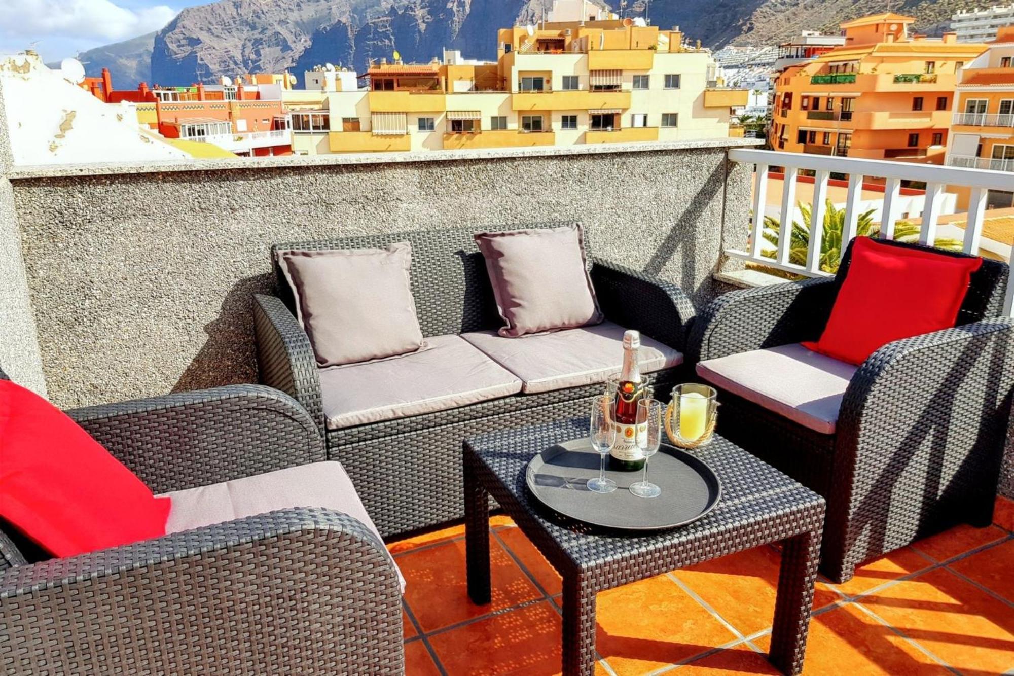 Modern Apartment In Puerto De Santiago - 65 Sqm - Mountain View Exteriör bild